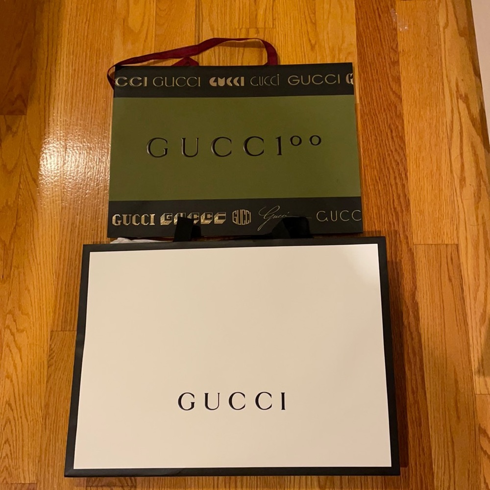 Gucci big paper bags